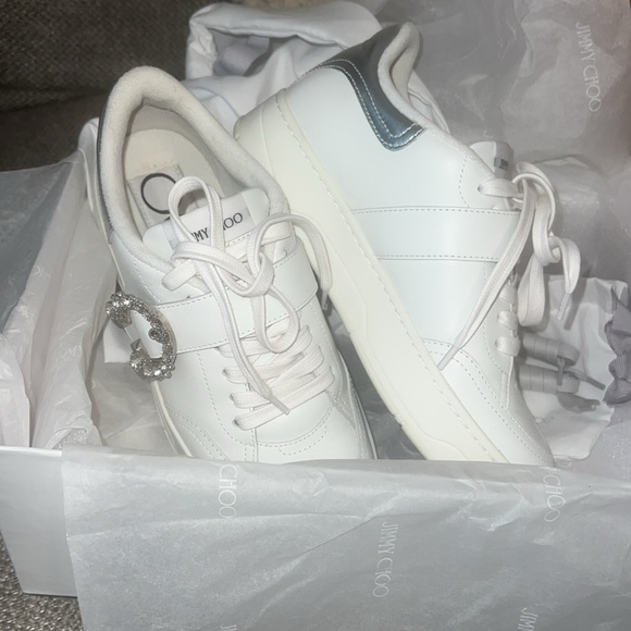 Authentic Jimmy Choo OSAKA lace up sneakers size 36 - Picture 3 of 11